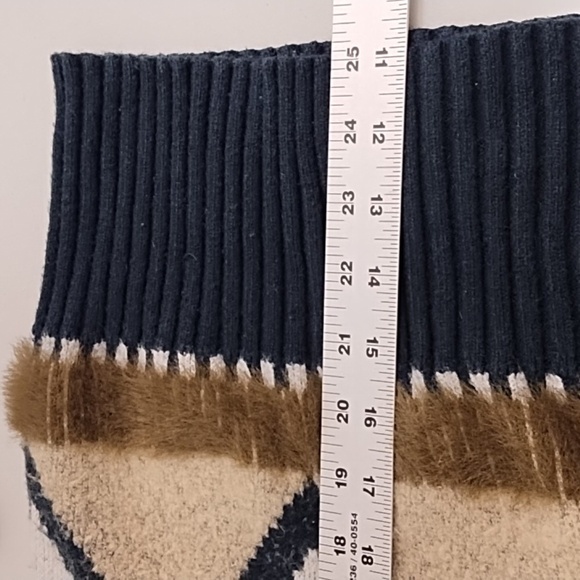 Ana XXL Soft Stretchy Mock Neck Winter Sweater Olive Tan Cream Black Comfy - Picture 5 of 12